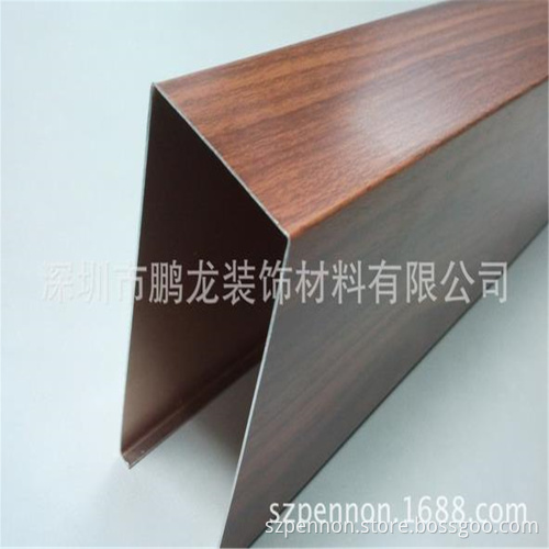 Hanging Baffle Ceiling (ISO9001,CE) U-shaped Strip Metal Ceiling